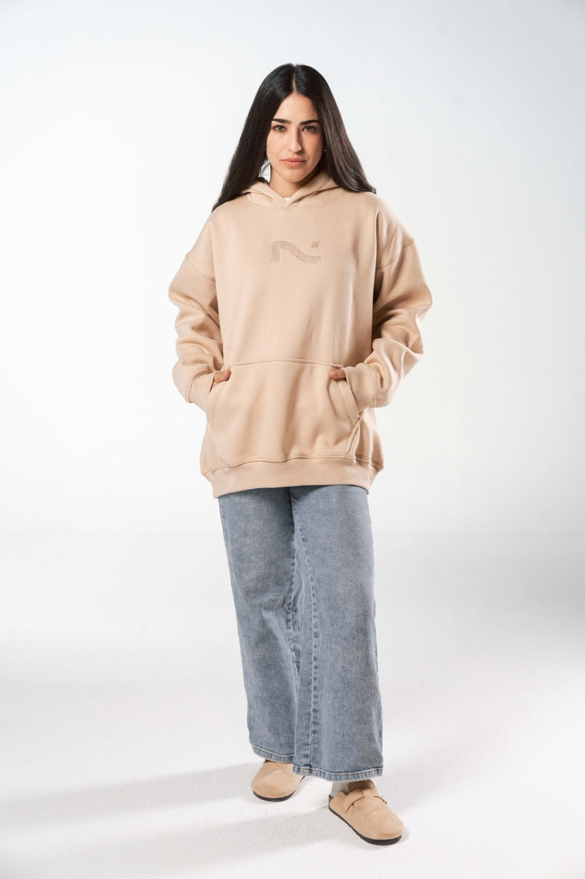 Beige Hoodie