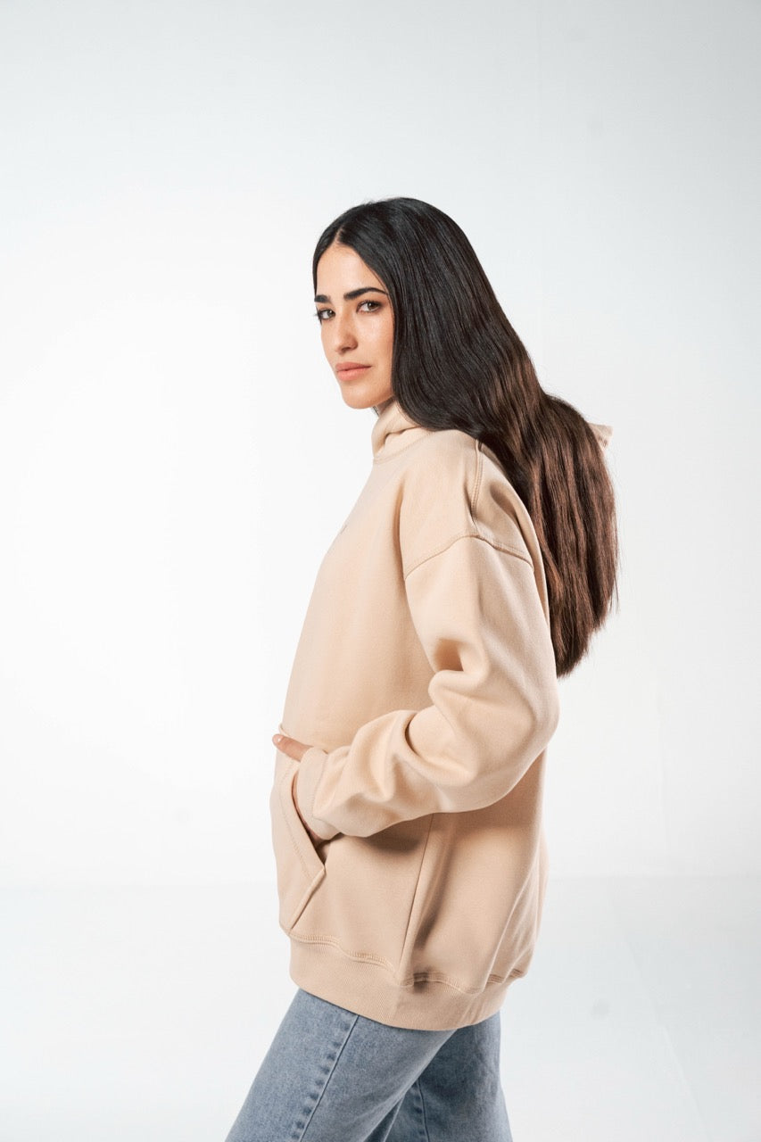 Beige Hoodie