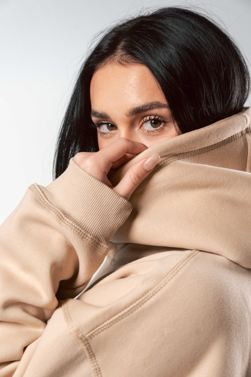 Beige Hoodie